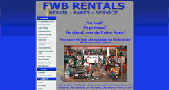 Desktop Screenshot of fwbrental.com